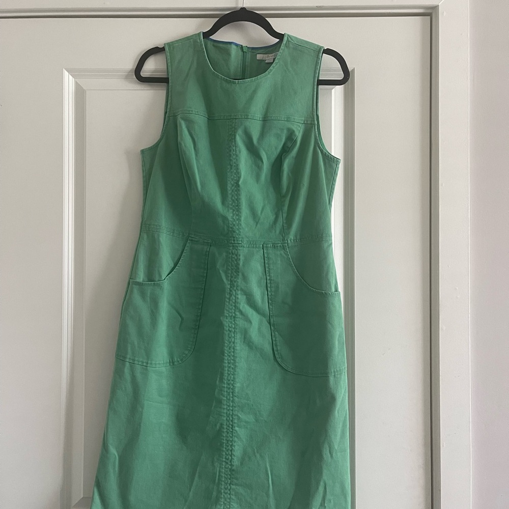 Boden Denim Green Sleeveless Dress